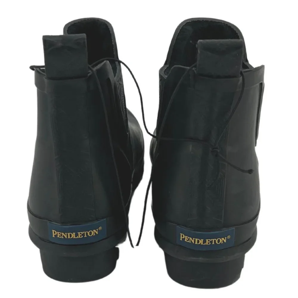 Pendleton | Women's Lined Rubber Chelsea Boots | Black | Various Sizes - Picture 5 of 7